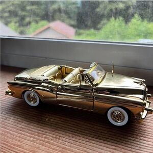 Gold Convertible Model Car